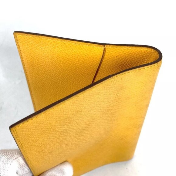 HERMES AgendaPM System notebook stationery Notebook cover Leather yellow - Picture 7 of 10